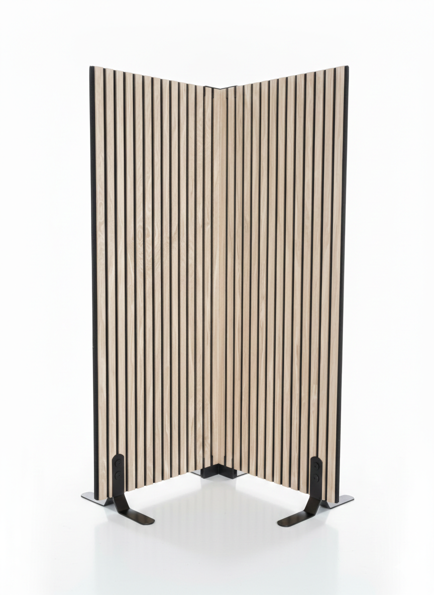 Skillevæg Egetræ - 100x112 cm