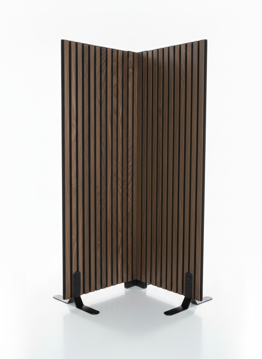 Skillevæg Røget Egetræ - 100x112 cm