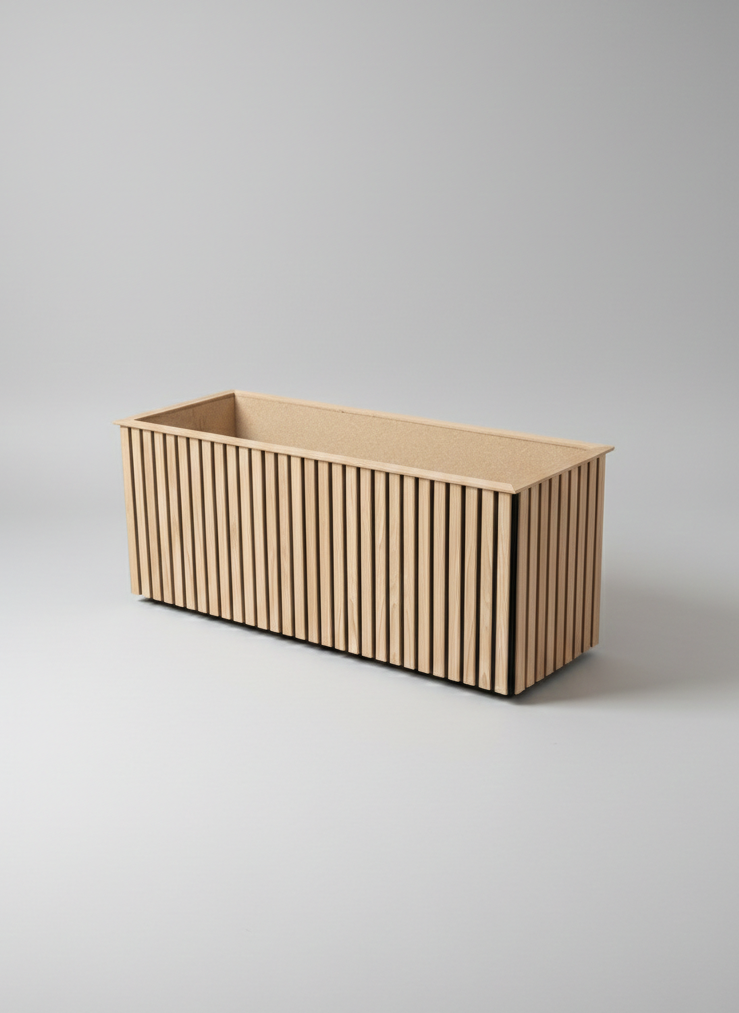 Plantekasse af akustikpanel - H47xL122xB47