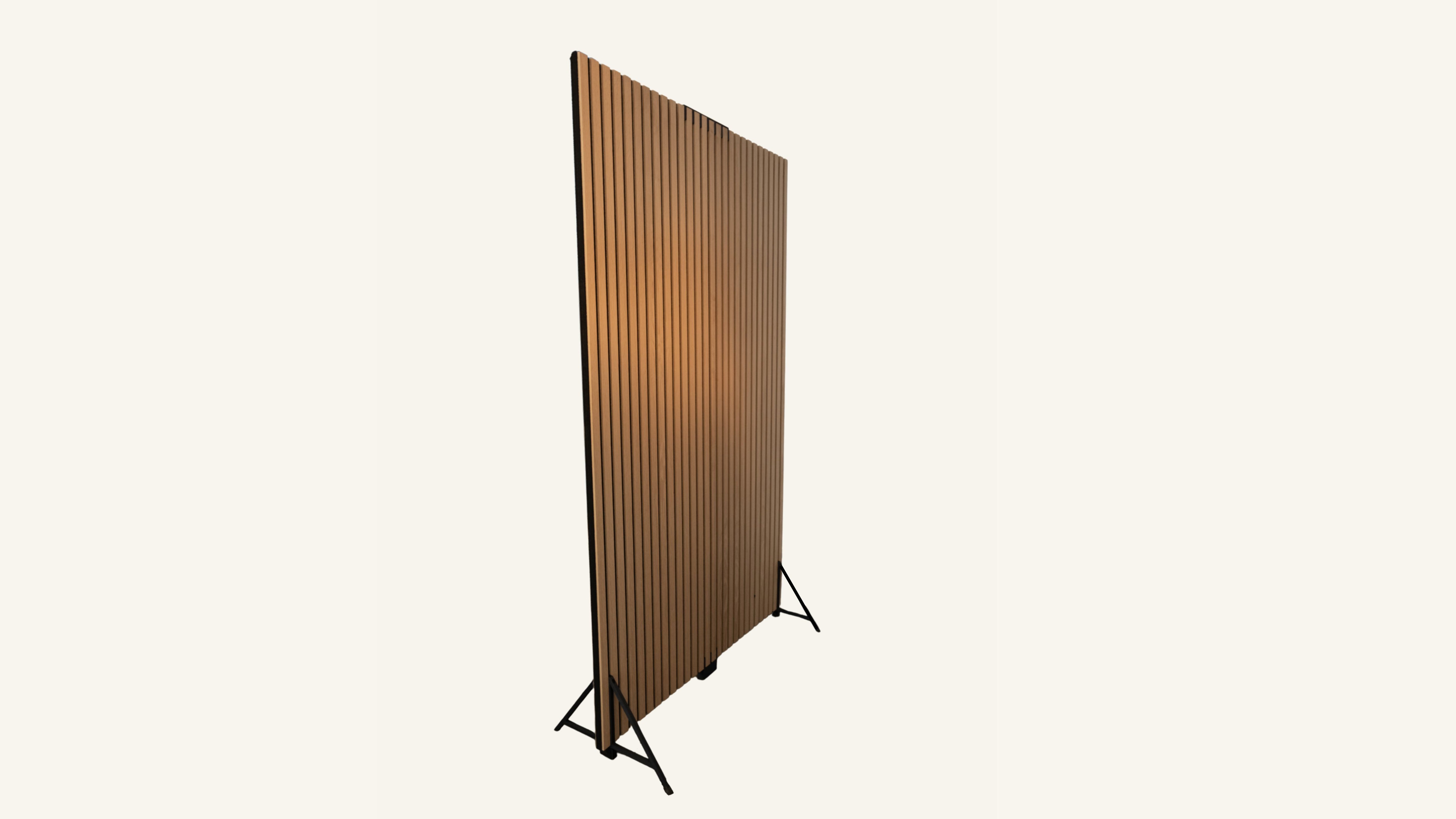 Skillevæg Røget Egetræ - 100x120 cm