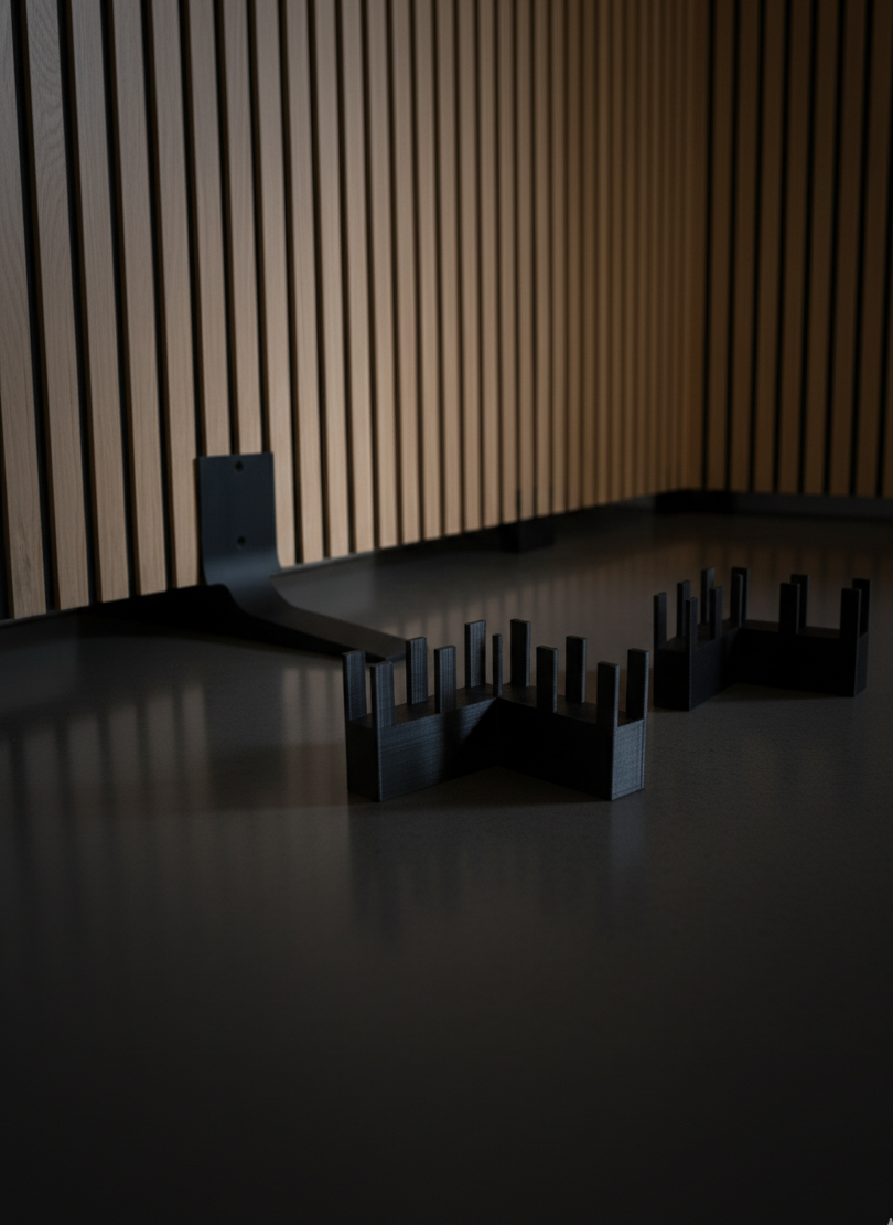 Vinkelbeslag til skillevægge