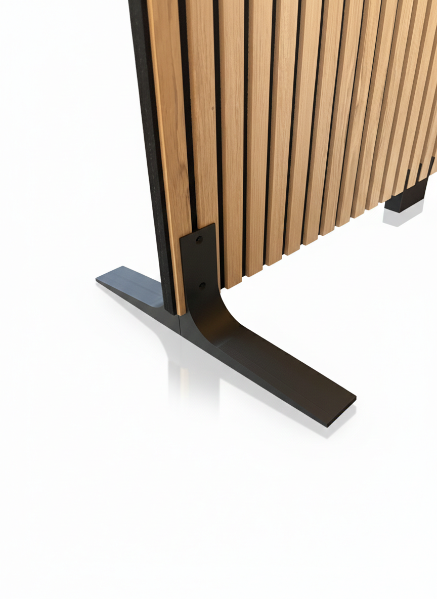 Skillevæg Egetræ Enkeltmodul- 180x 56 cm