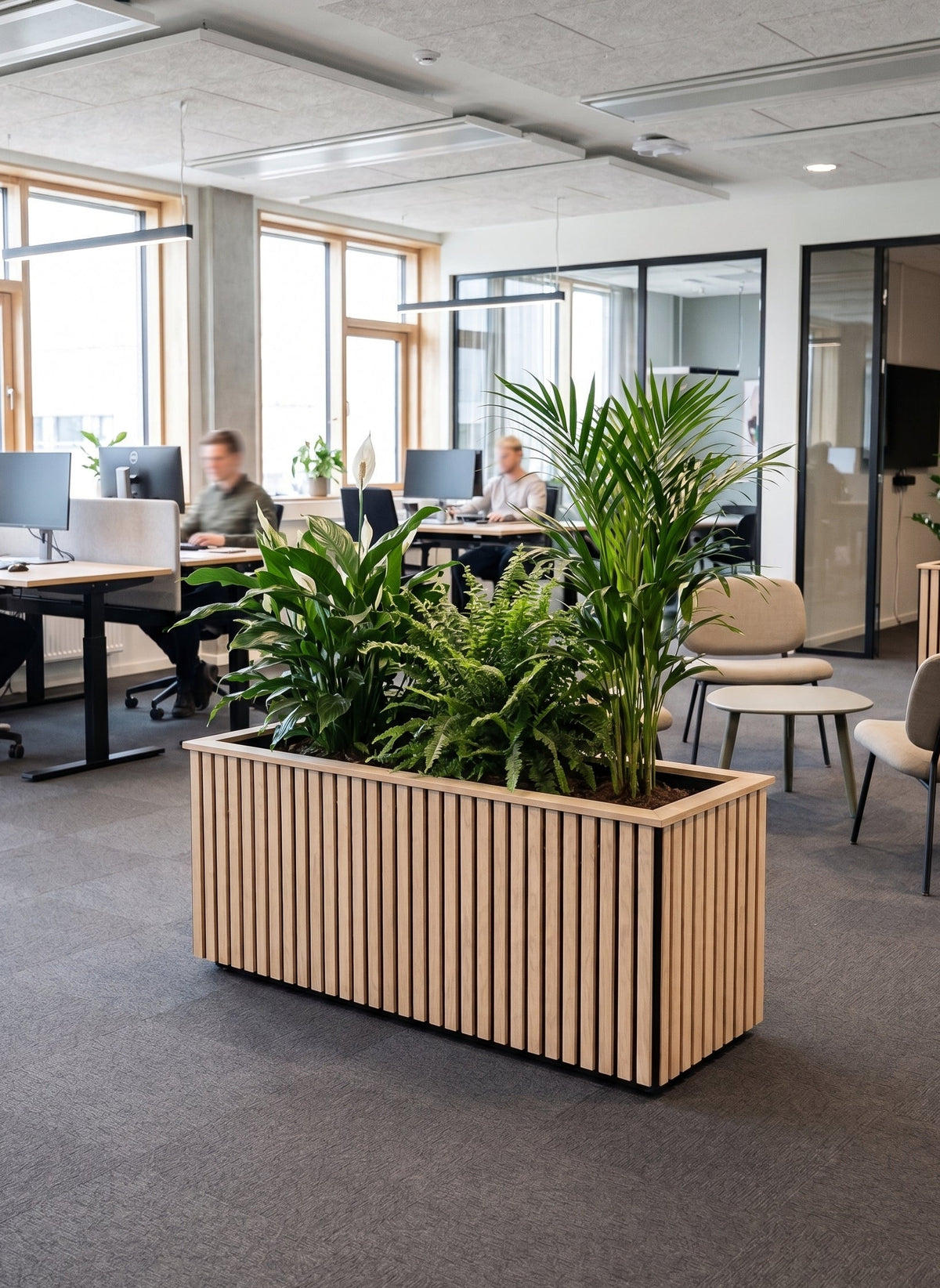 Plantekasse af akustikpanel - H47xL122xB47