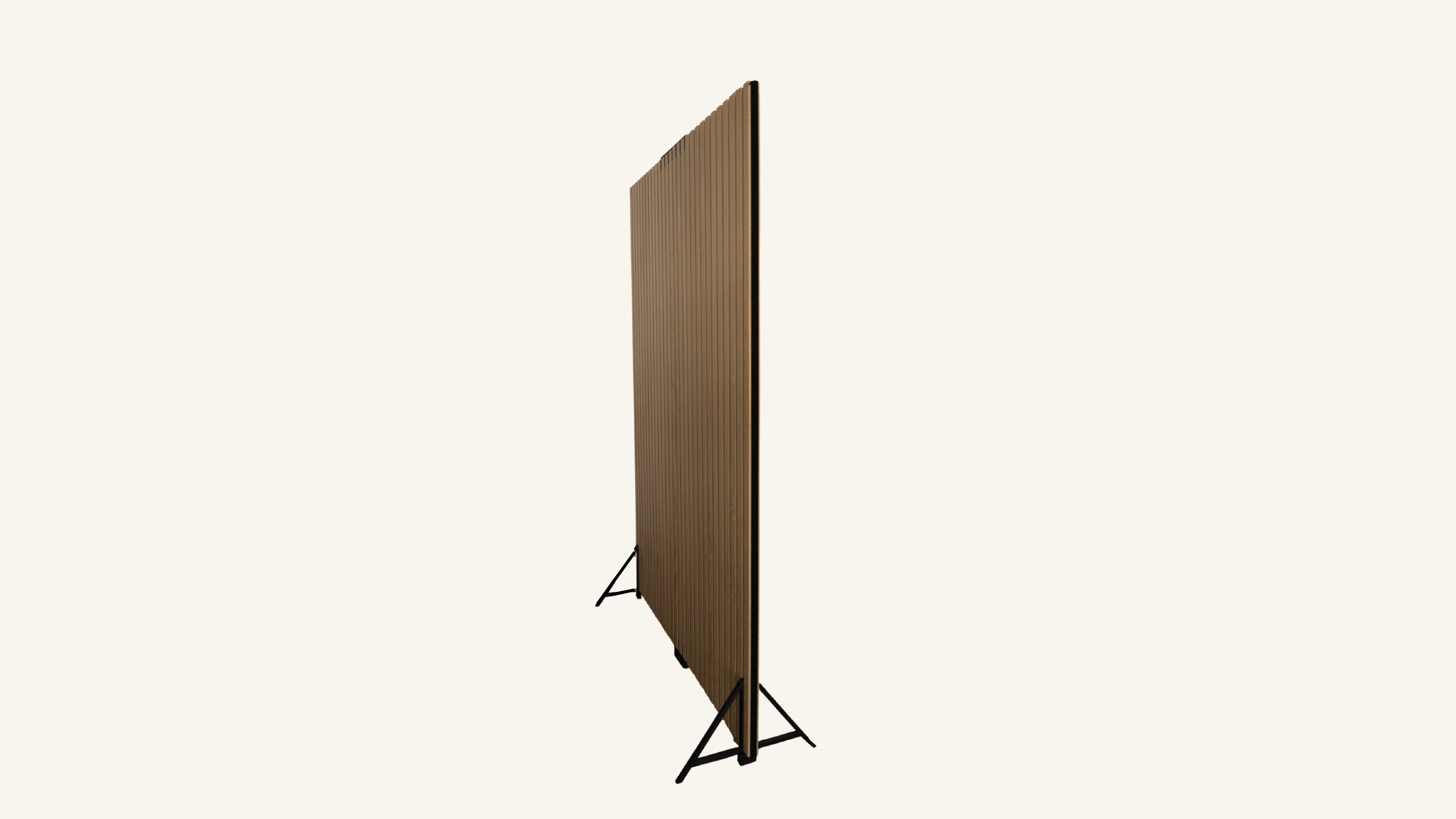 Skillevæg Røget Egetræ - 180x120 cm