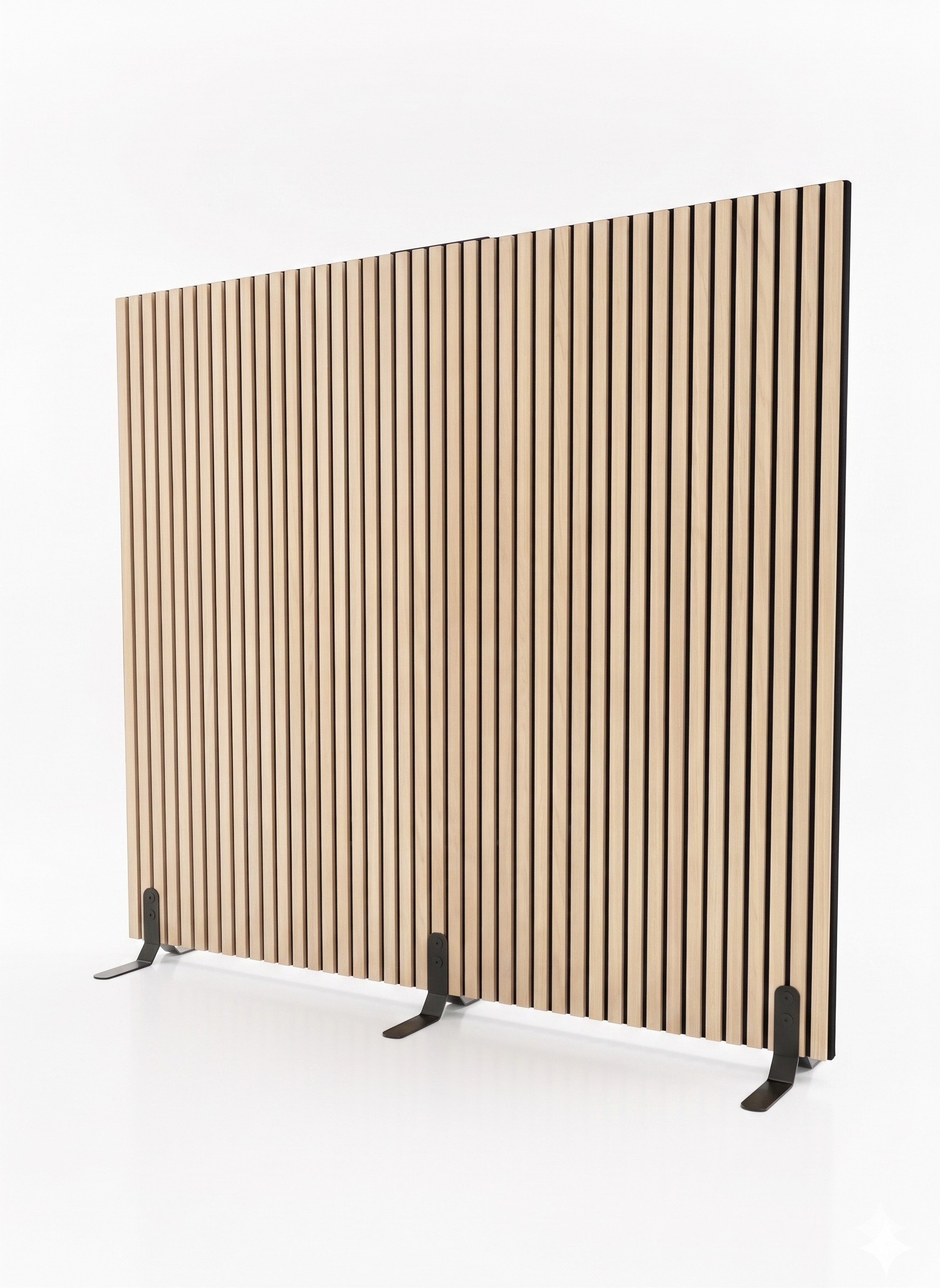 Skillevæg Egetræ - 180x168 cm