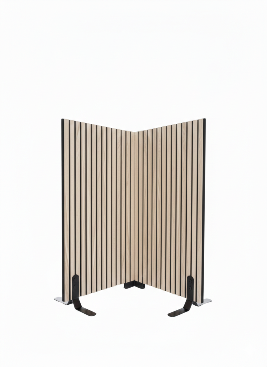 Skillevæg Egetræ - 125x112 cm